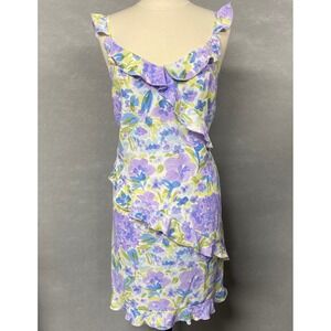 VTG Emma & Michele Dress Women's XL Floral Garden Party Y2K Feminine Romantic